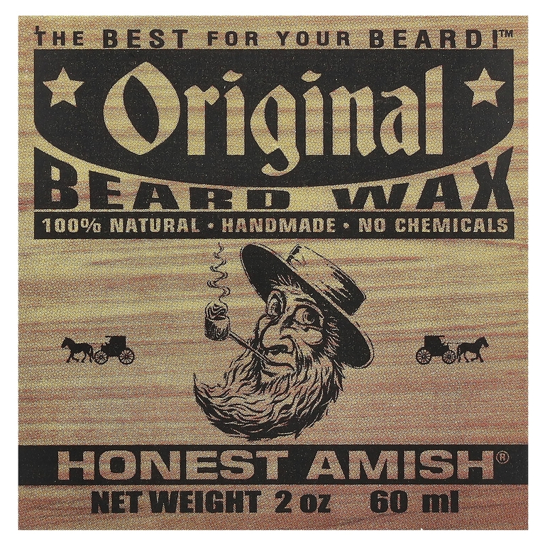 Honest Amish, Оригинальный воск для бороды, 60 мл (2 унции)