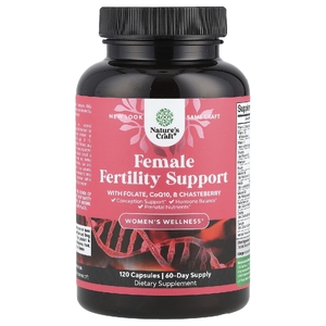 Nature's Craft, Women's Wellness, поддержка фертильности для женщин с фолатом, коэнзимом Q10 и витрином, 120 капсул