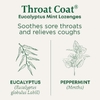 Traditional Medicinals, Organic Throat Coat®, эвкалиптовая мята, 30 леденцов от кашля с ментолом