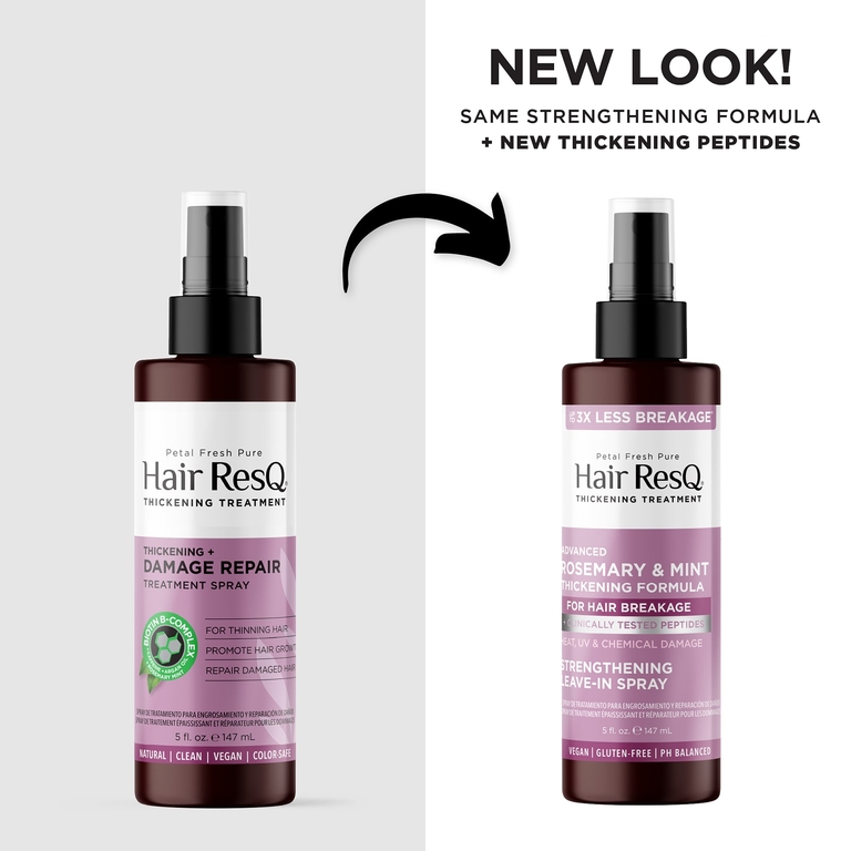 Petal Fresh, Hair ResQ, средство для густоты волос, укрепляющий кожу, спрей, 147 мл