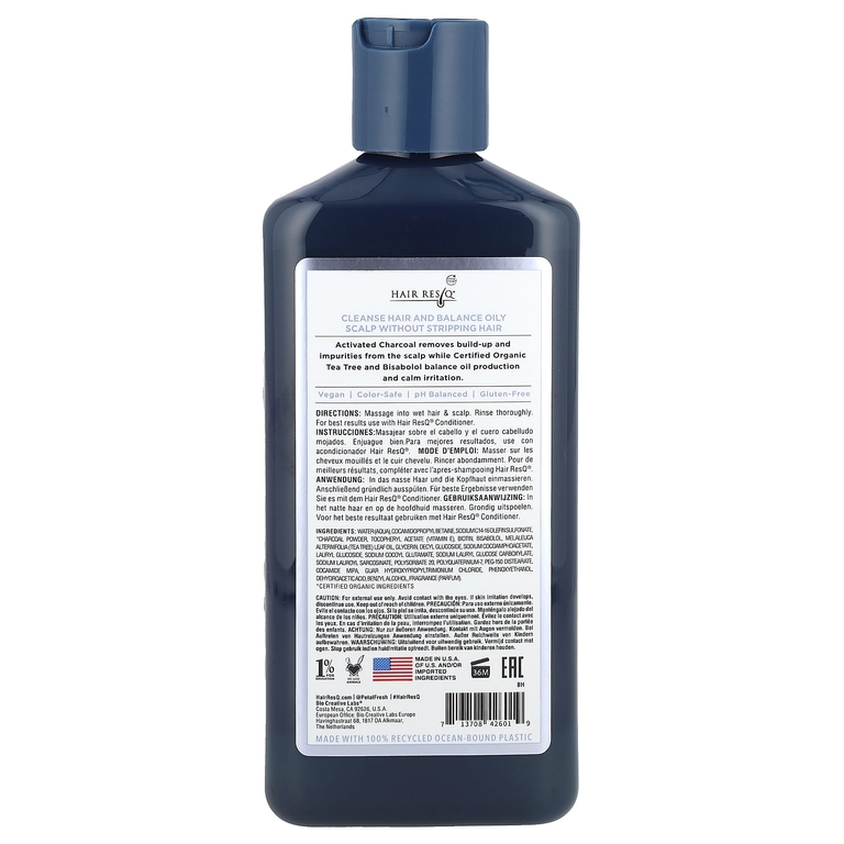 Petal Fresh, Hair ResQ®, очищающий шампунь, уход за кожей головы с активированным углем, 355 мл (12 жидк. унц.)