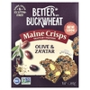 Better with Buckwheat, Crisps, крекеры-снеки, оливки и заатар, 113 г (4 унции)