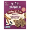 Better with Buckwheat, хрустящие снеки из штата Мэн, со вкусом кленового сиропа, корицы и смородины, 105 г (3,7 унции)