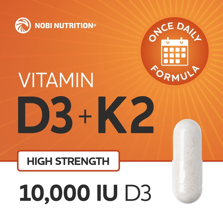 Nobi Nutrition, Витамин K2 + D3`` 60 капсул