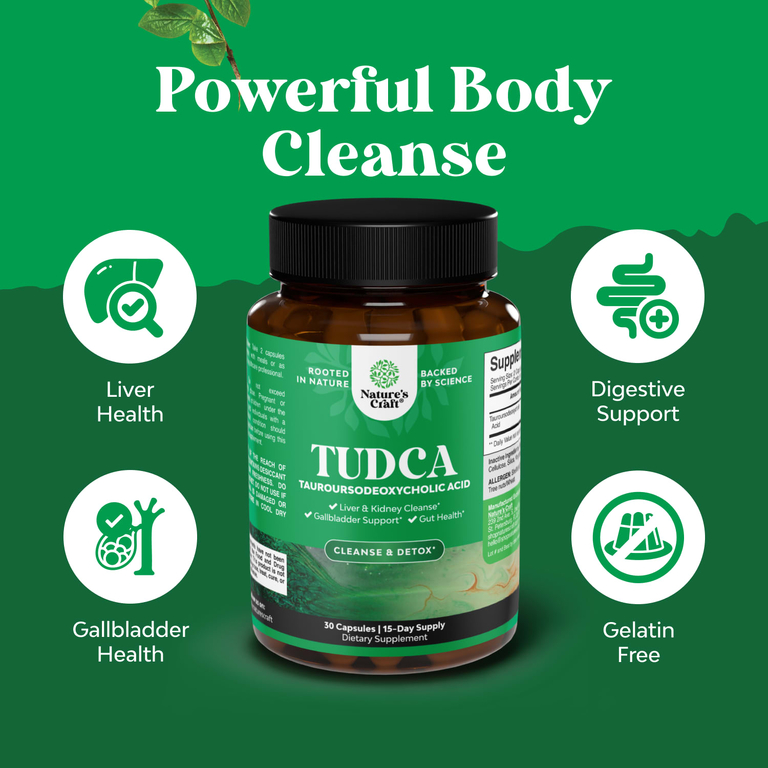Nature's Craft, TUDCA, 30 капсул (250 мг в 1 капсуле)