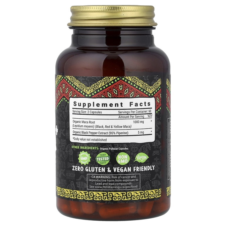 Maju Superfoods, Мака+, 120 капсул