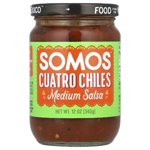 Somos, Cuatro Chiles Salsa, средняя, 340 г (12 унций) (Товар снят с продажи) 