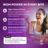 Nature's Craft, Super Iron Gummies, с виноградом, 90 жевательных таблеток