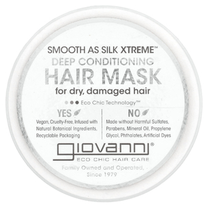 Giovanni, Smooth As Silk Xtreme ™, маска для волос глубокого кондиционирования, 295 мл (10 жидк. унц.)