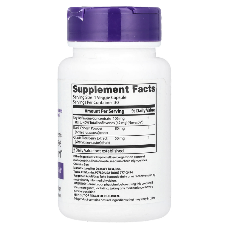 Doctor's Best, Women's Menopause Support®, 30 вегетарианских капсул (Товар снят с продажи) 