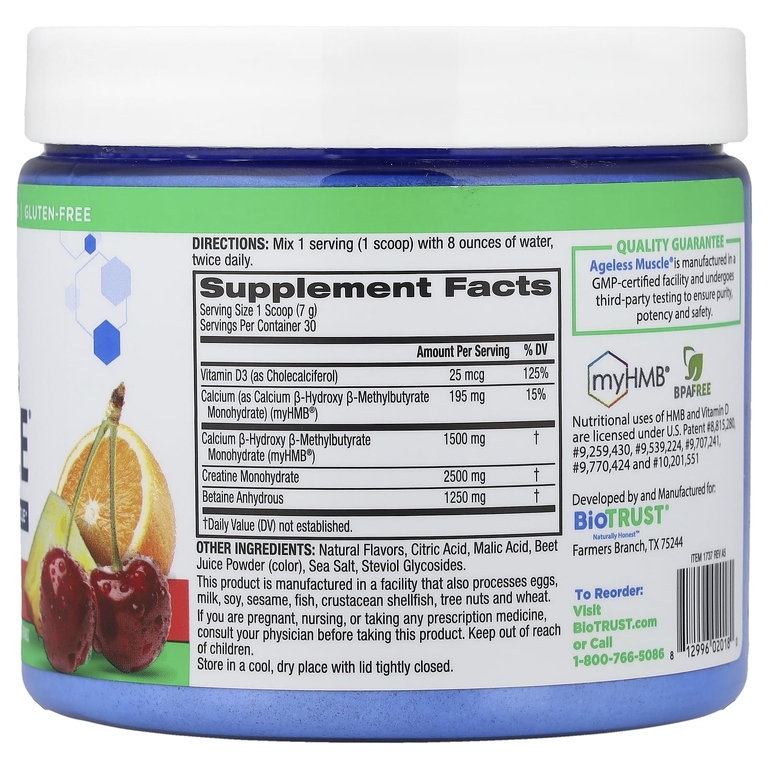 BioTRUST, Ageless Muscle®, фруктовый пунш, 211 г (7,4 унции)
