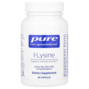 Pure Encapsulations, L-лизин, 90 капсул (500 мг в 1 капсуле)