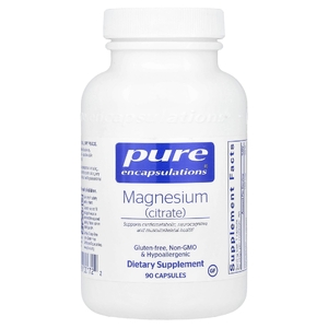 Pure Encapsulations, магний (цитрат), 90 капсул (150 мг в 1 капсуле)