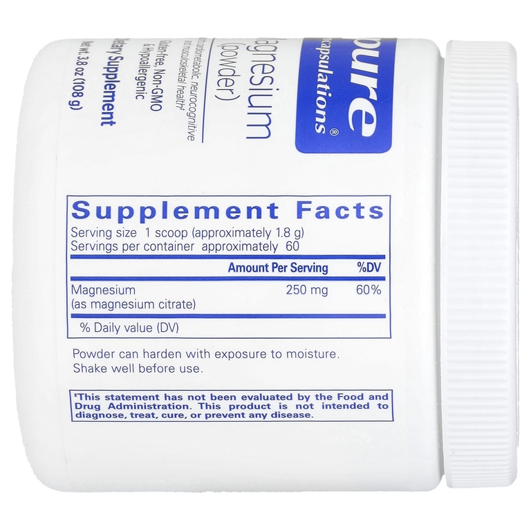Pure Encapsulations, Магний в порошке, 108 г (3,8 унции) (Товар снят с продажи) 