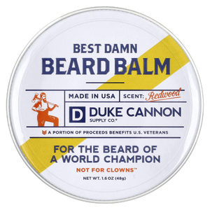 Duke Cannon Supply Co., Best Damn Beard Balm, красное дерево, 48 г (1,6 унции) (Товар снят с продажи) 