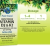 Natural Factors, Whole Earth Sea®, 100% веганские витамины D3 и K2, 15 мл (0,5 жидк. унц.)
