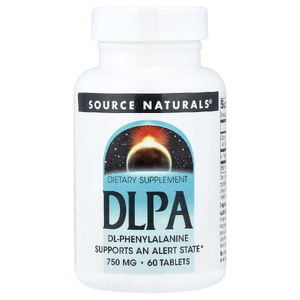 Source Naturals, DL-фенилаланин, 750 мг, 60 таблеток