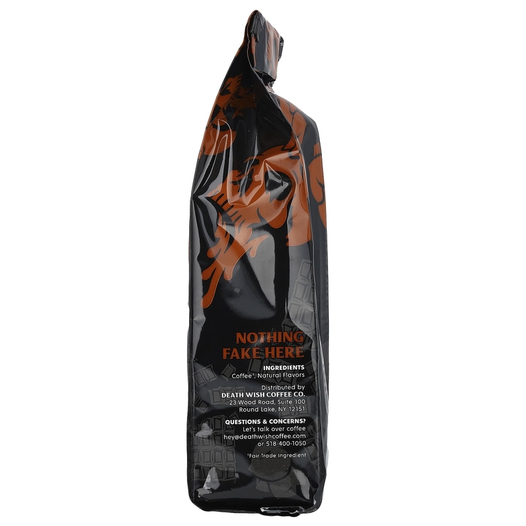 Death Wish Coffee, Молотый кофе со вкусом шоколада с фундуком, 283 г (10 унций) (Товар снят с продажи) 