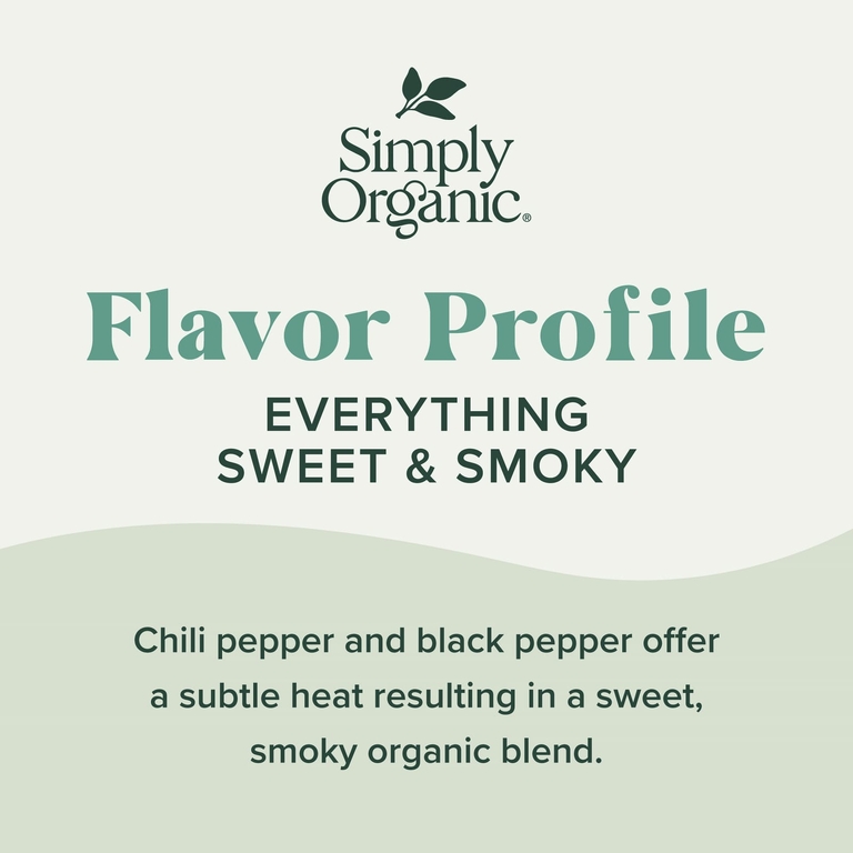 Simply Organic, смесь специй с дымком, 104 г (3,67 унции)
