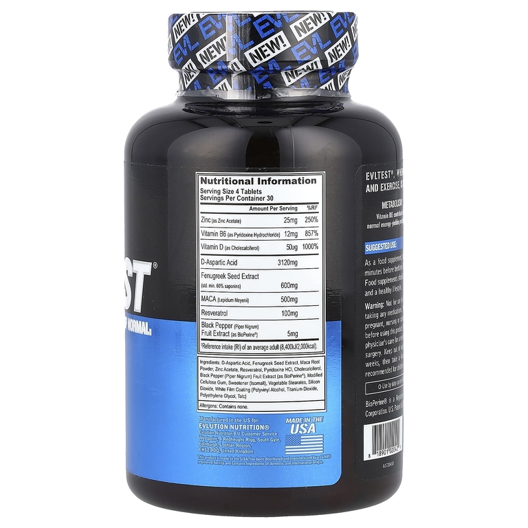 EVLution Nutrition, EVLTEST®, 120 таблеток