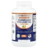 Vitamatic, жир из печени норвежской трески, лимонный вкус, 120 капсул