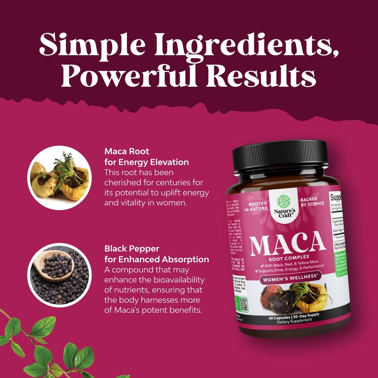 Nature's Craft, Women's Wellness, комплекс из корня маки, 60 капсул (Товар снят с продажи) 