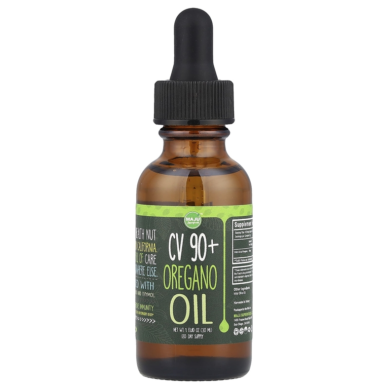 Maju Superfoods, CV 90+, масло орегано, 30 мл (1 жидк. унция)