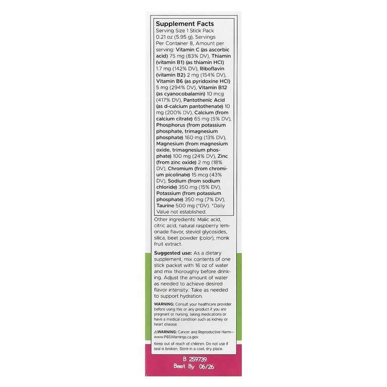 Swanson Vitamins, Simply Hydrate, смесь для гидратации электролитов, малиновый лимонад, 8 пакетиков по 5,95 г (0,21 унции) (Товар снят с продажи) 