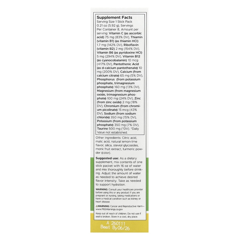 Swanson Vitamins, Simply Hydrate, смесь для гидратации электролитов, лимон и лайм, 8 пакетиков в виде стиков по 5,92 г (0,21 унции) (Товар снят с продажи) 