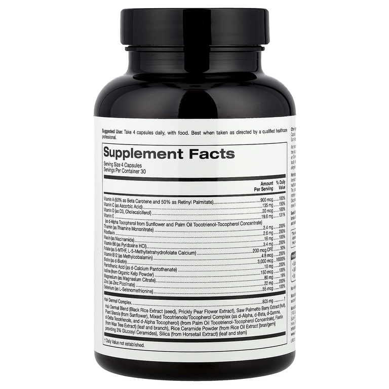 California Gold Nutrition, Beauty, мужские мультивитамины для волос, 120 растительных капсул