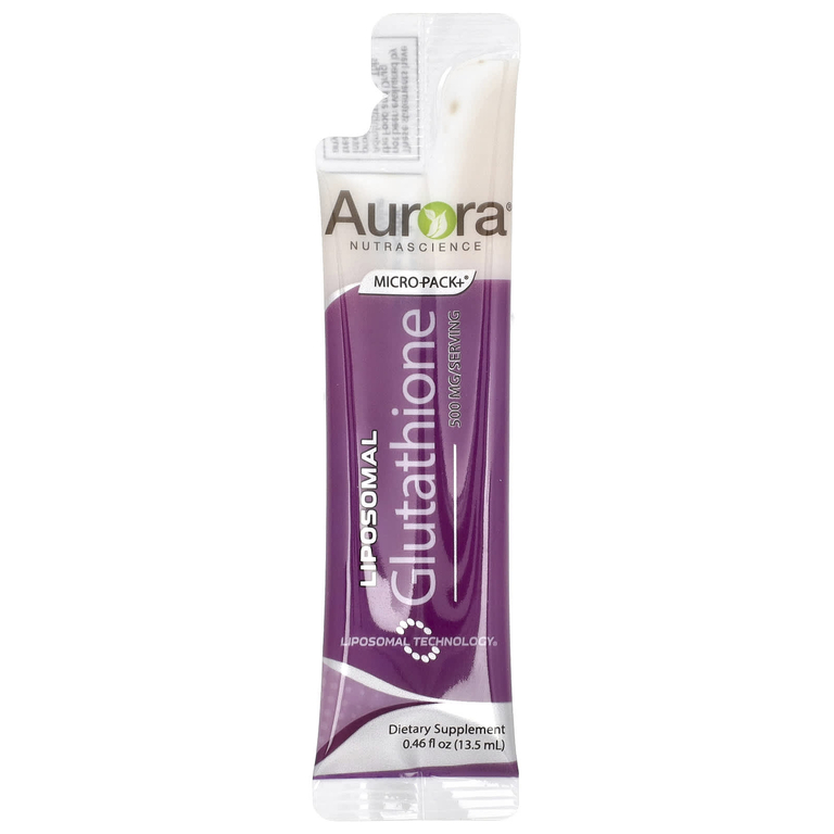 Aurora Nutrascience, Micro-Pack + ®, липосомальный глутатион, 10 пакетиков по 13,5 мл (0,46 жидк. Унции)
