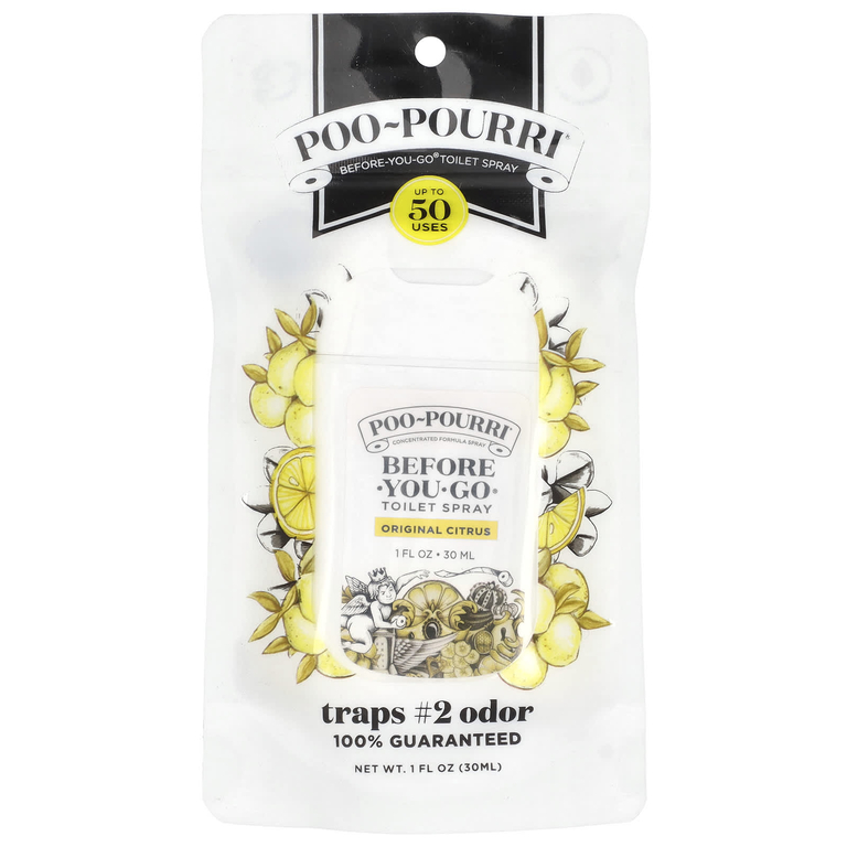 Poo-Pourri, спрей для туалета Before-You-Go®, классический цитрус, 30 мл