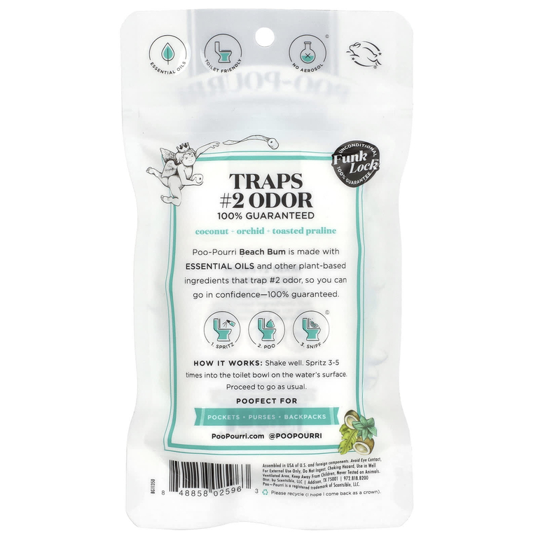 Poo-Pourri, спрей для туалета Before-You-Go®, Beach Bum, 30 мл