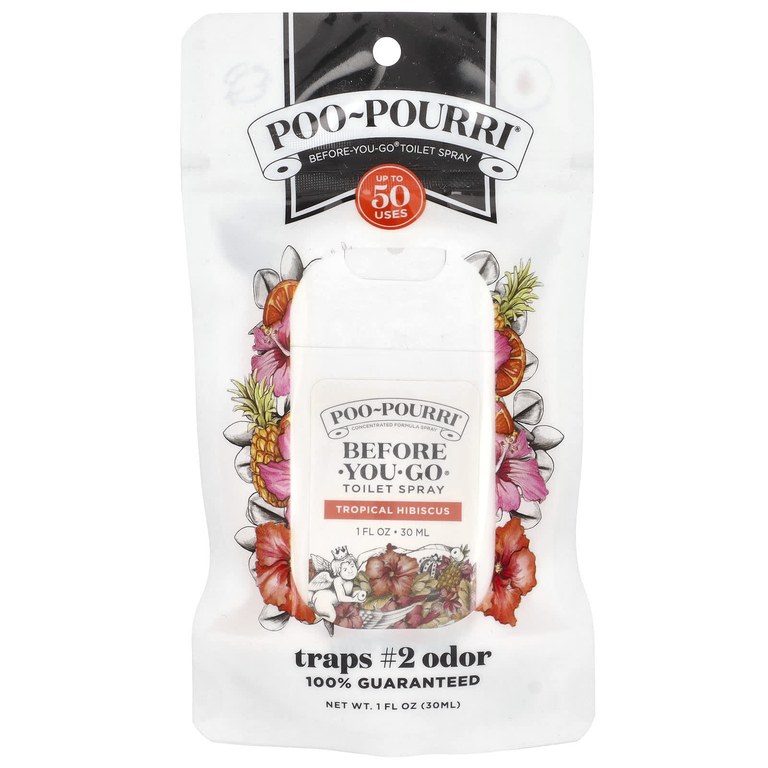Poo-Pourri, спрей для туалета Before-You-Go®, тропический гибискус, 30 мл