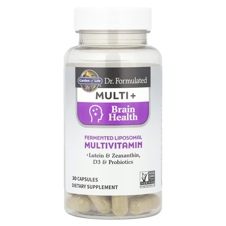 Garden of Life, Компания Dr. Formated Multi +, здоровье мозга, 30 капсул
