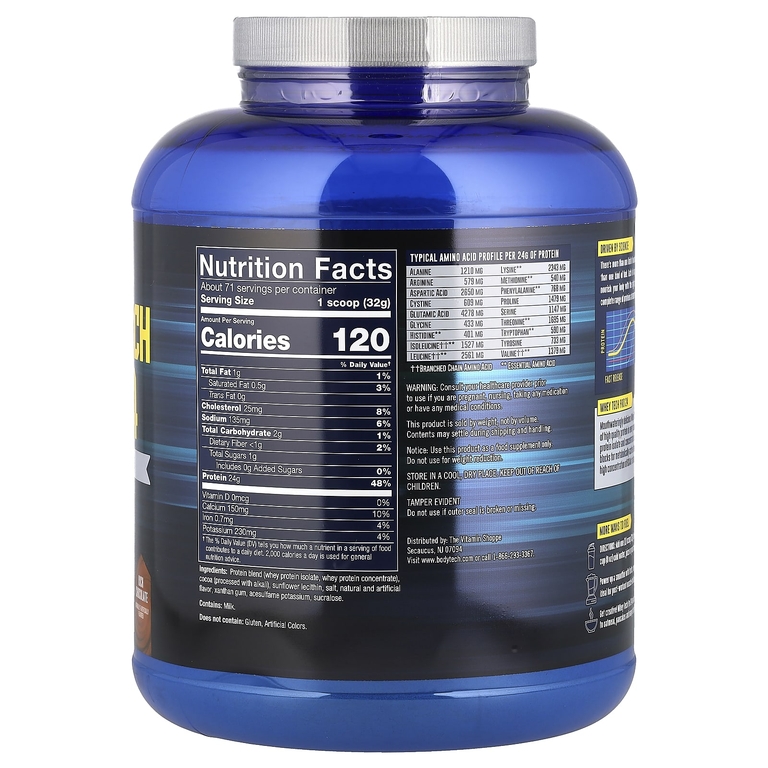 BodyTech, Whey Tech Pro 24, насыщенный шоколад, 2,27 кг (5 фунтов)
