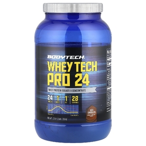 BodyTech, Whey Tech Pro 24, насыщенный шоколад, 907 г (2 фунта) (Товар снят с продажи) 