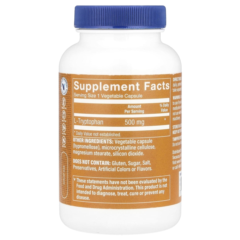 The Vitamin Shoppe, L-триптофан, 500 мг, 120 растительных капсул (Товар снят с продажи) 
