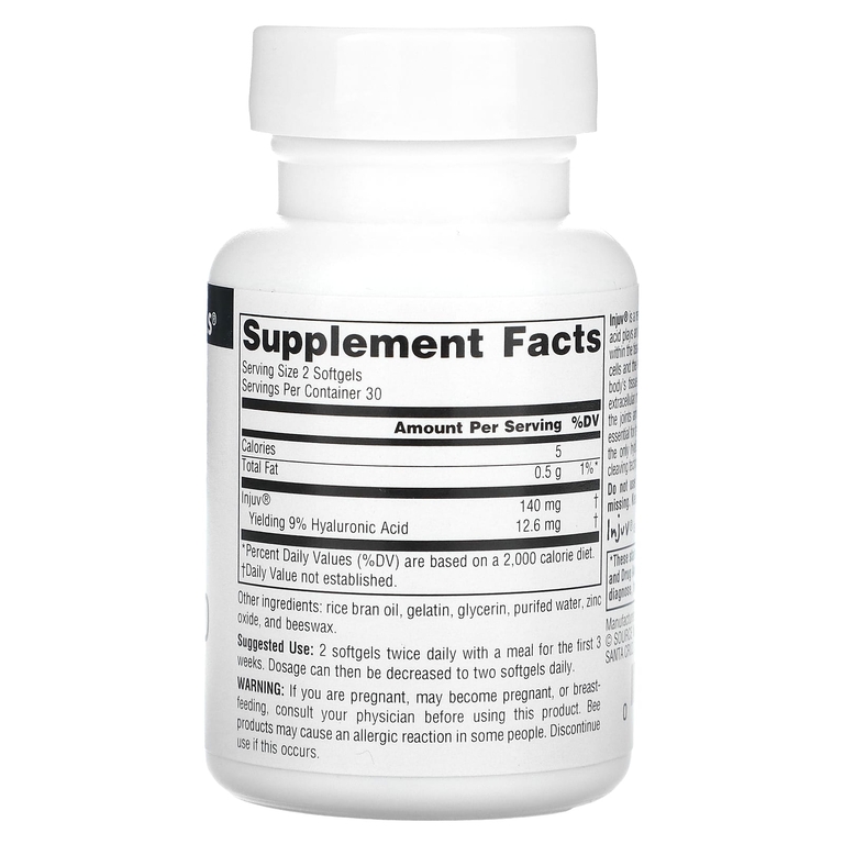 Source Naturals, гиалуроновая кислота, 60 капсул