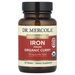 Dr. Mercola, Biodynamic®, железо из органического карри, 30 таблеток (Товар снят с продажи) 