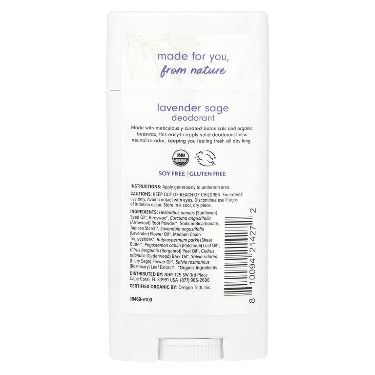 Dr. Mercola, Ola Botanicals®, дезодорант с лавандой и шалфеем, 75,13 г (2,65 унции)