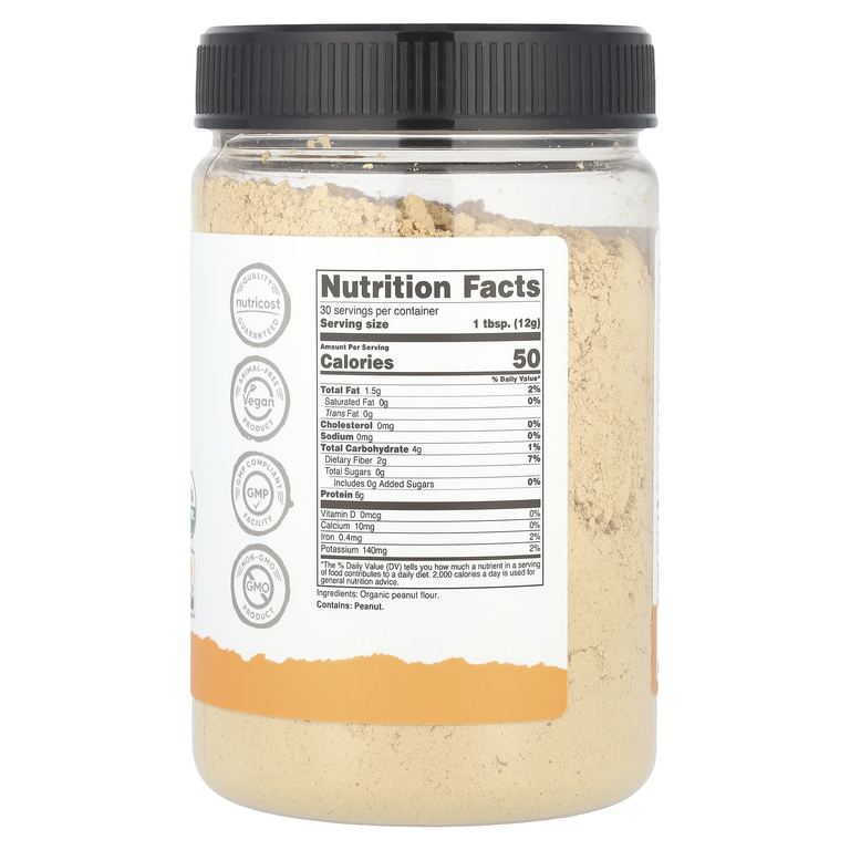Nutricost, Pantry, порошок из органической арахисовой пасты, 354 г (12,6 унции)