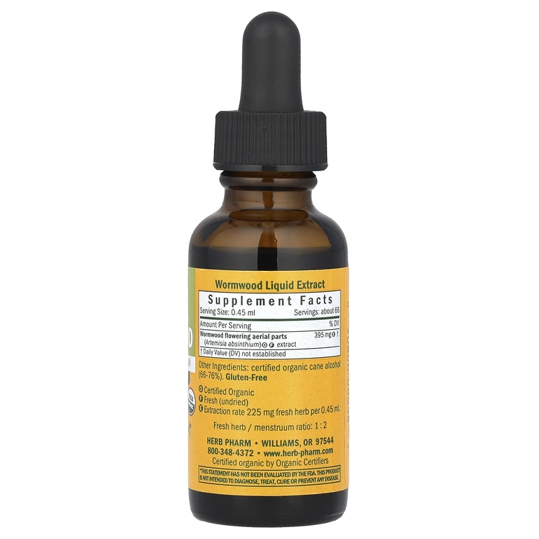 Herb Pharm, жидкий экстракт полыни горькой, 30 мл (395 мг в 1 порции)