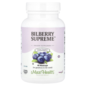 Maxi Health, черника Supreme™, 60 капсул Maxcaps