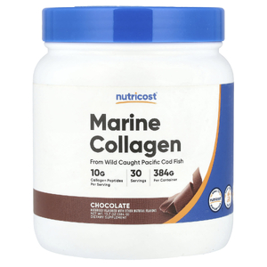 Nutricost, Морской коллаген, шоколад, 384 г (13,7 унции) (Товар снят с продажи) 