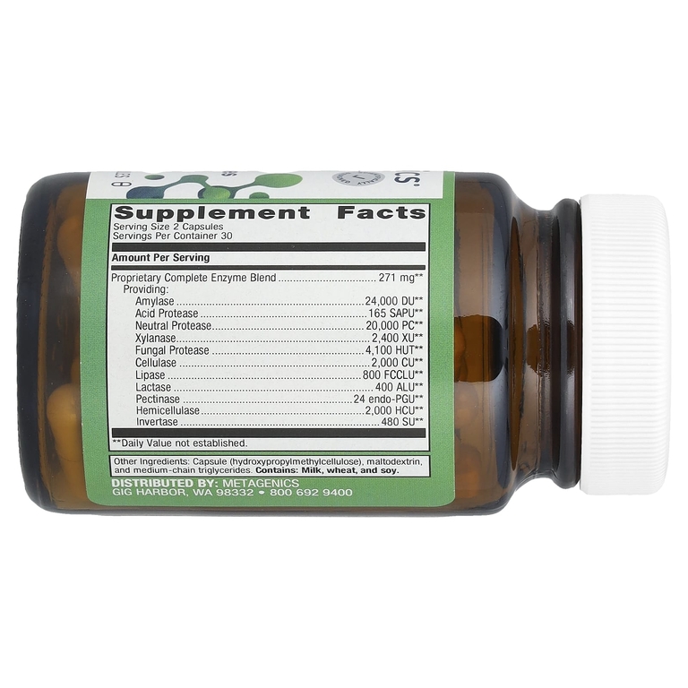 Metagenics, Комплексные ферменты SpectraZyme®, 60 капсул