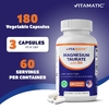 Vitamatic, таурат магния с витамином B6, 180 вегетарианских капсул