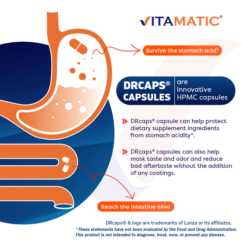 Vitamatic, Lactobacillus rhamnosus, 60 капсул с гипромеллозой DRcaps®