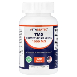 Vitamatic, TMG, 1000 мг, 120 таблеток