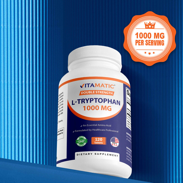 Vitamatic, L-триптофан, 1000 мг, 120 таблеток